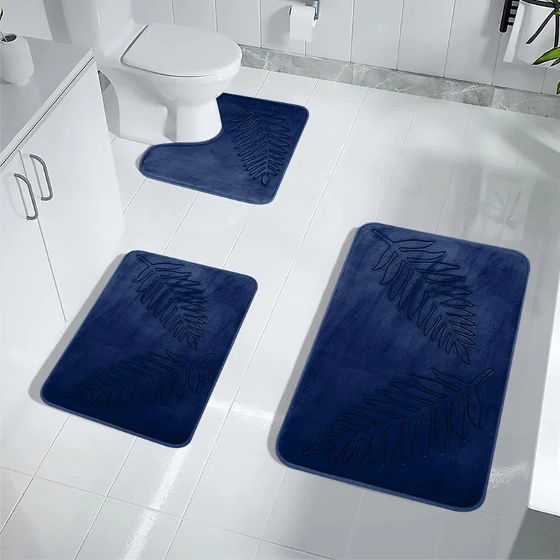 3 Piece Bathroom Memory Foam Mat
