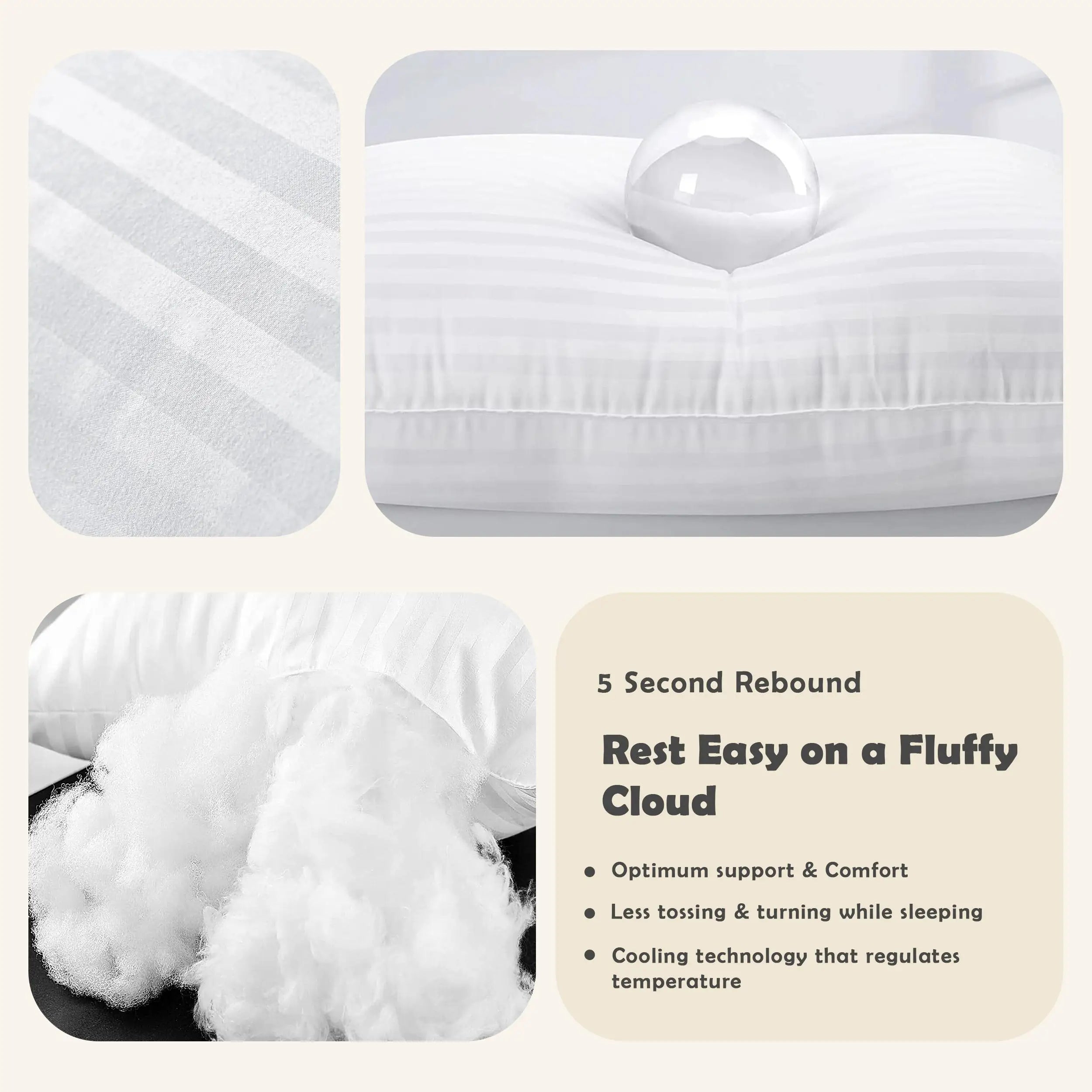 soft hotel style pillows