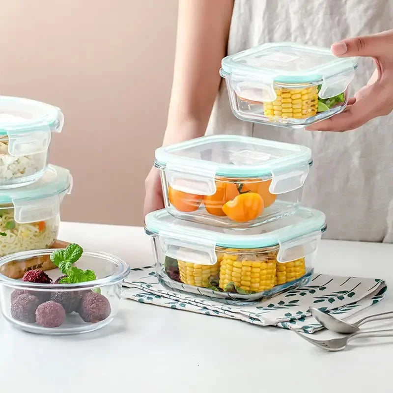 18Pcs Glass Food Storage Containers