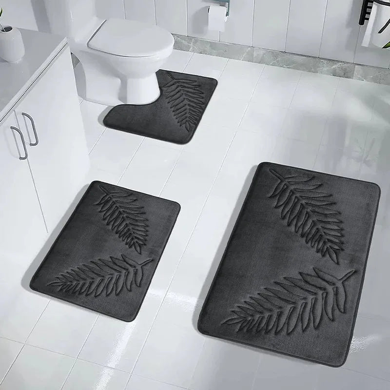 3 Piece Bathroom Memory Foam Mat