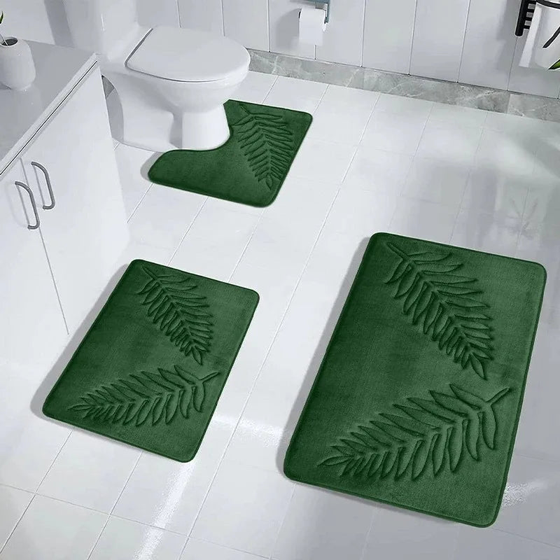 3 Piece Bathroom Memory Foam Mat