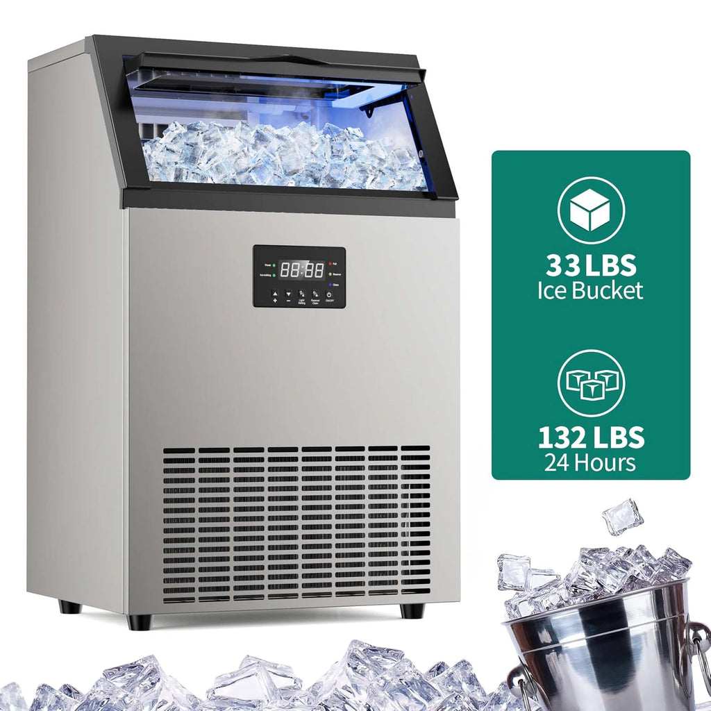 Stainless Steel Commercial Ice Maker Machine