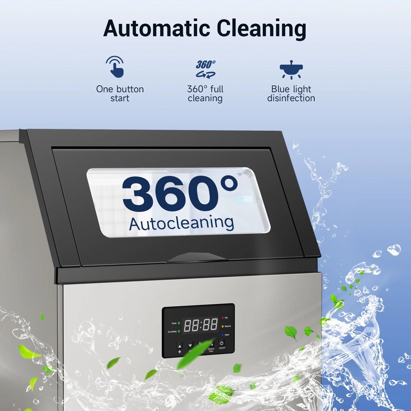 Stainless Steel Commercial Ice Maker Machine