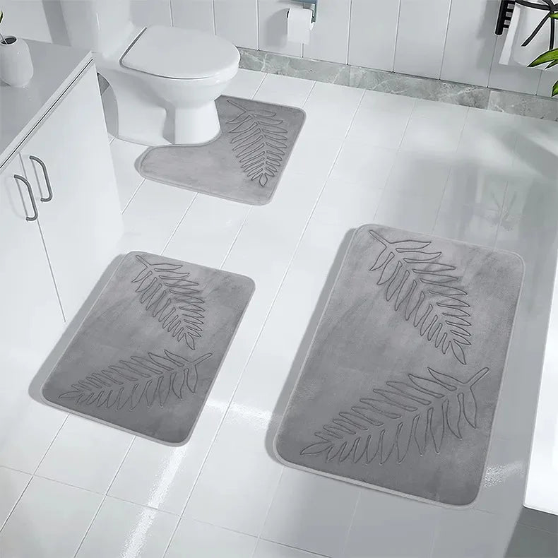 3 Piece Bathroom Memory Foam Mat