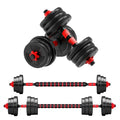 Anti-Slip Grip Adjustable Dumbbell to Barbell Set
