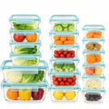 18Pcs Glass Food Storage Containers