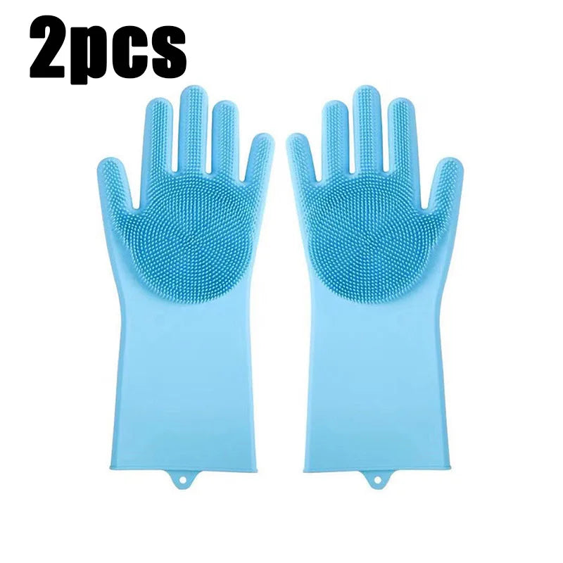 Pet Bathing Glove Silicone Scrubber Mitt for Dogs & Cats