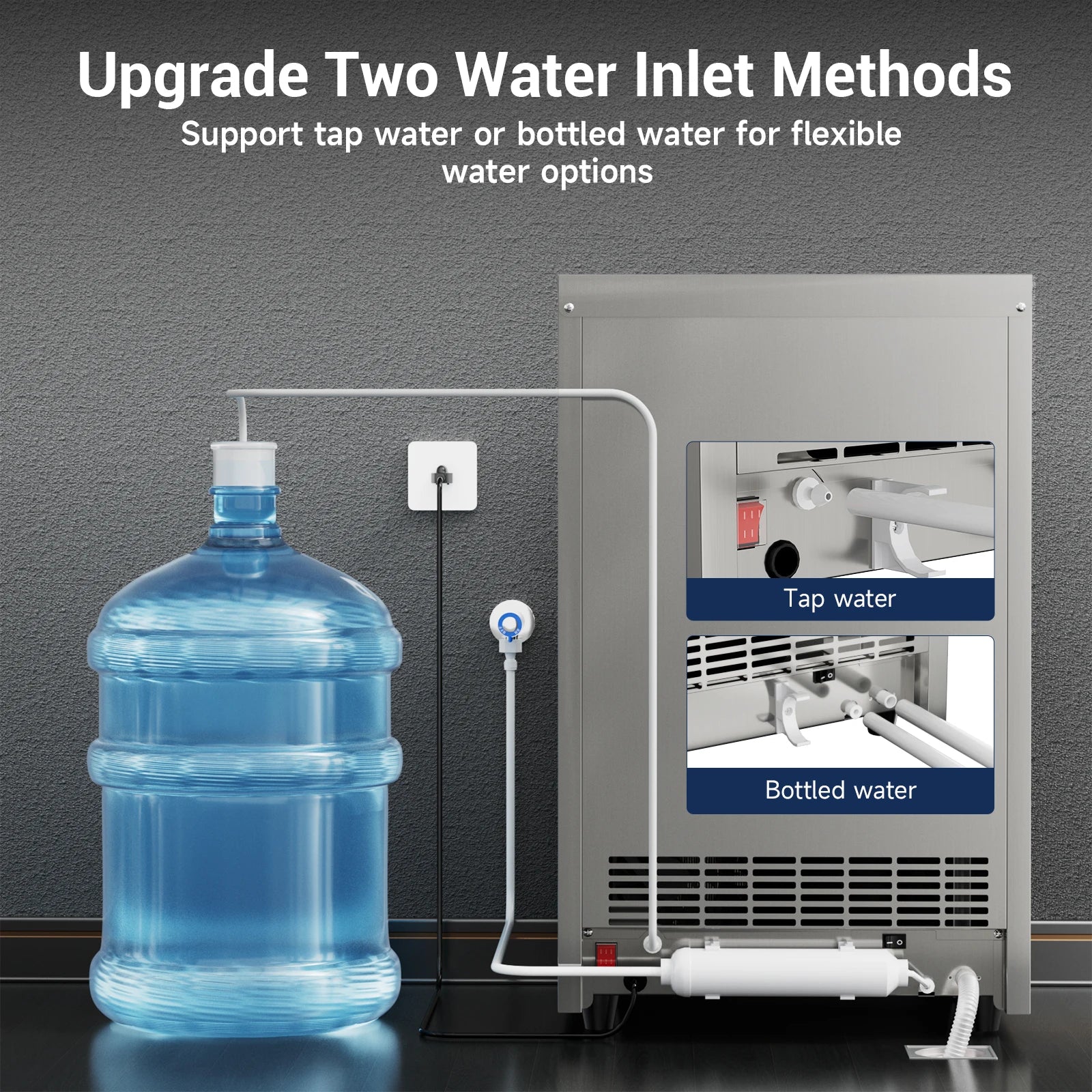 Stainless Steel Commercial Ice Maker Machine