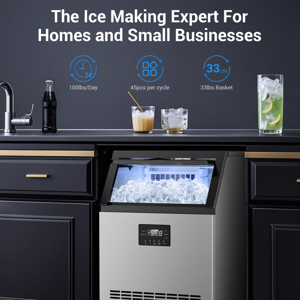 Stainless Steel Commercial Ice Maker Machine
