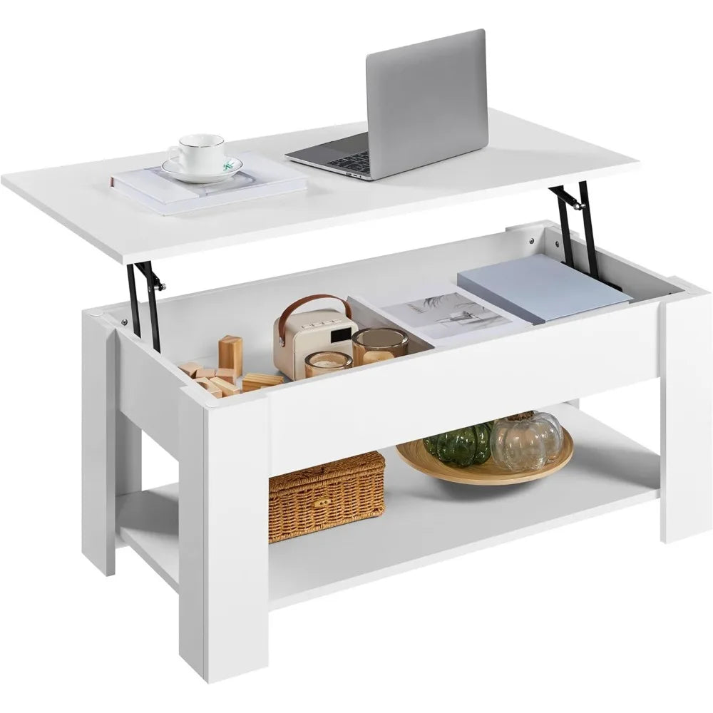 Coffee Table, with Hidden Compartment & Lift Tabletop