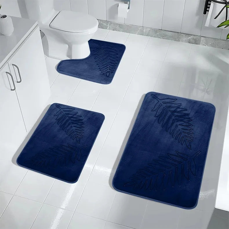 3 Piece Bathroom Memory Foam Mat