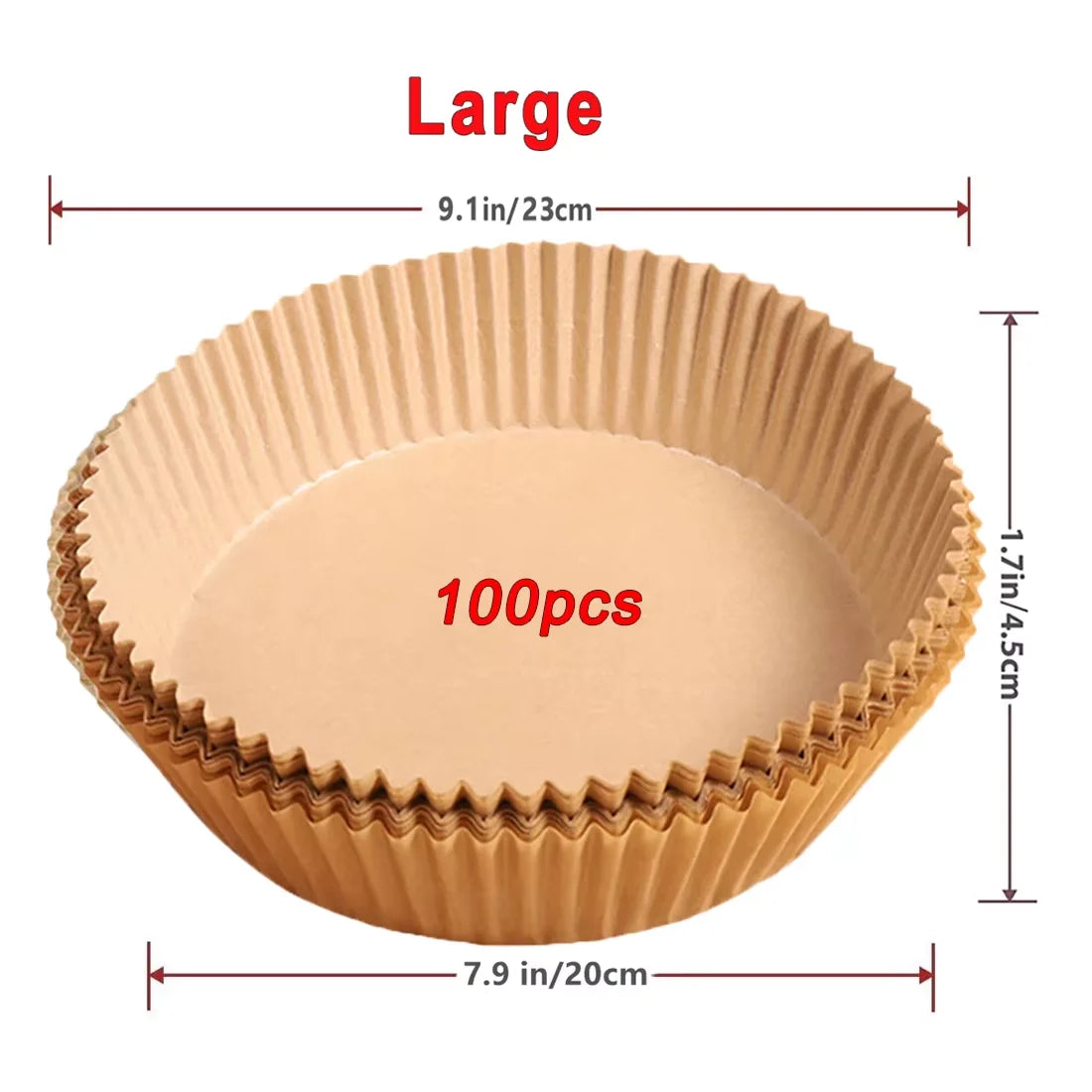 50/100Pcs Air Fryer Disposable Paper Non-Stick Paper Liners