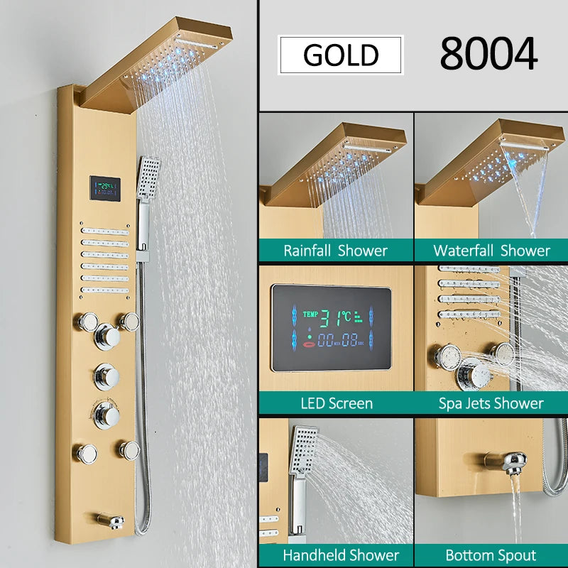 LED Shower Panel Tower System
