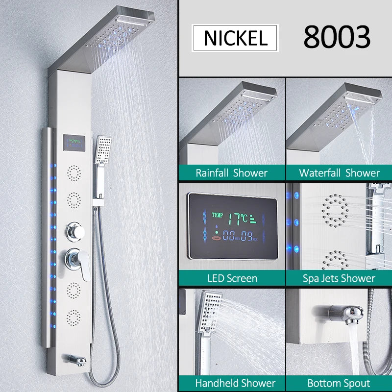 LED Shower Panel Tower System