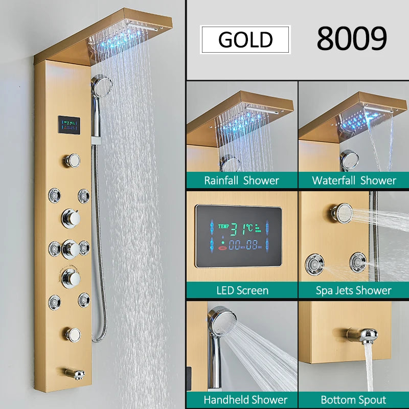 LED Shower Panel Tower System