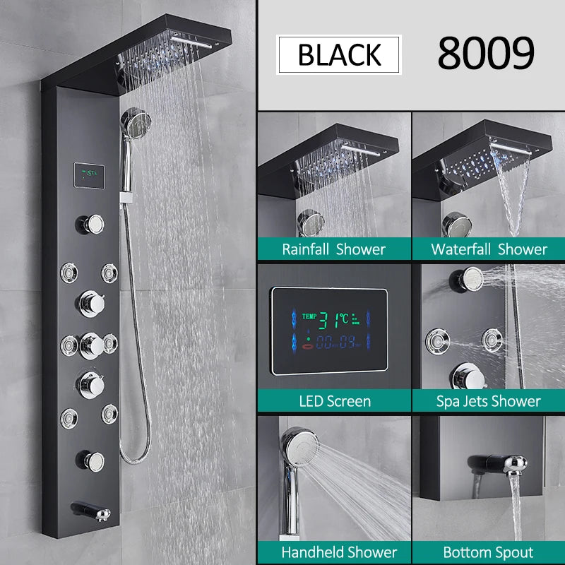 LED Shower Panel Tower System