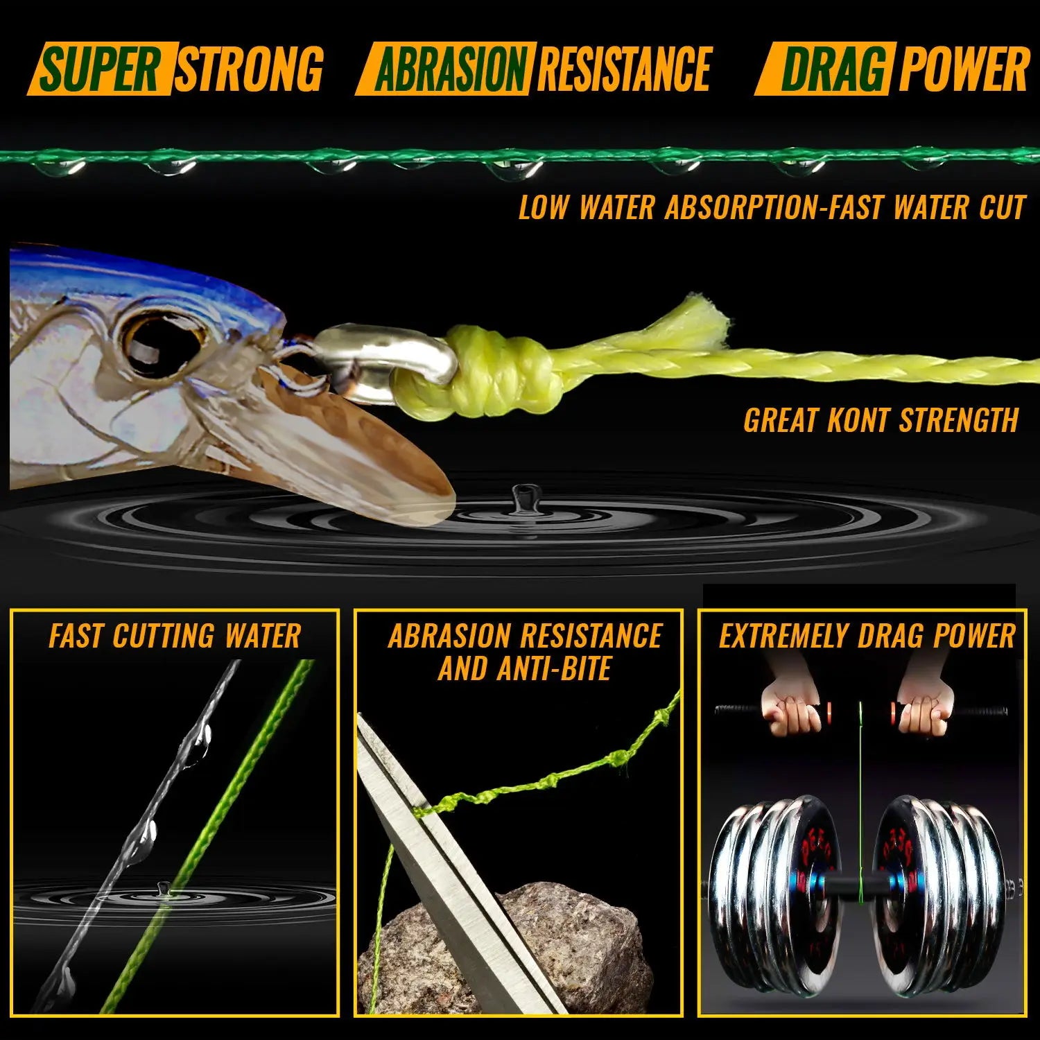 4 Braided Strands Fly Fishing Line