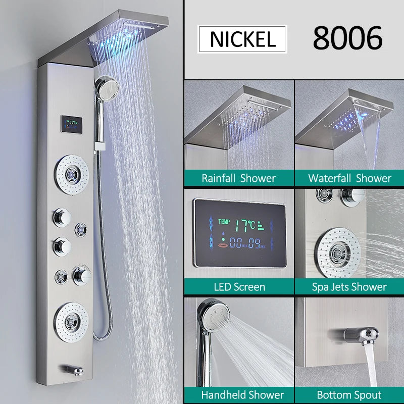 LED Shower Panel Tower System