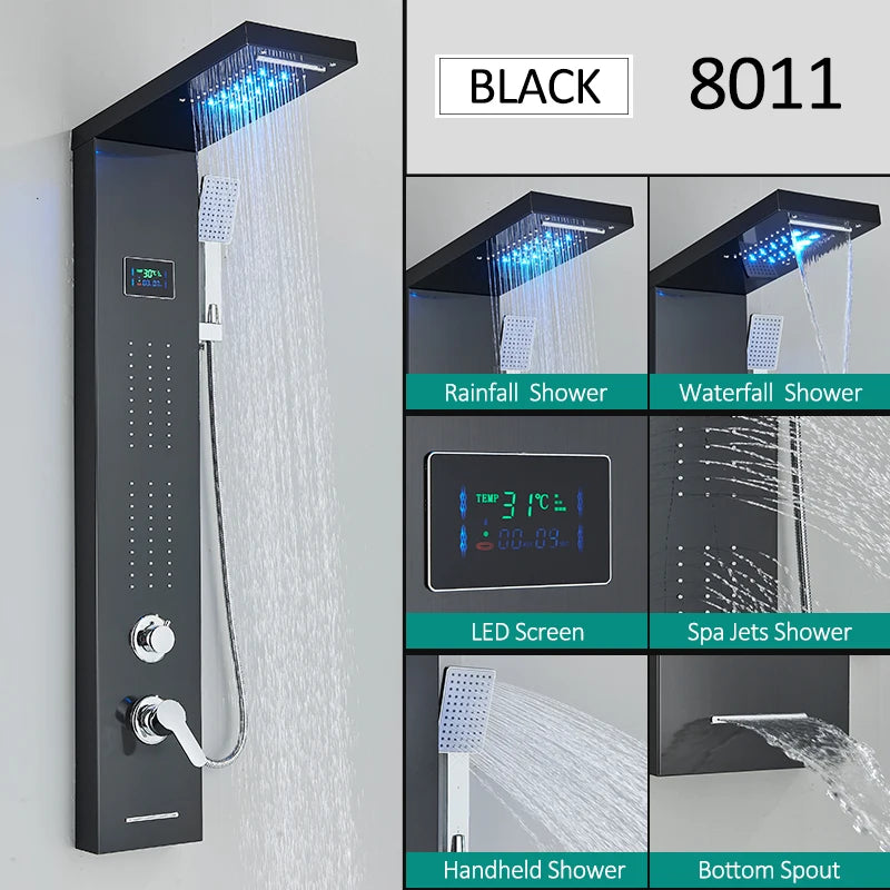 LED Shower Panel Tower System