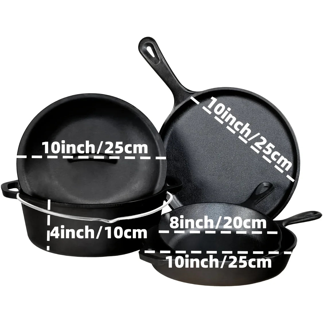 Cast Iron Skillet Set