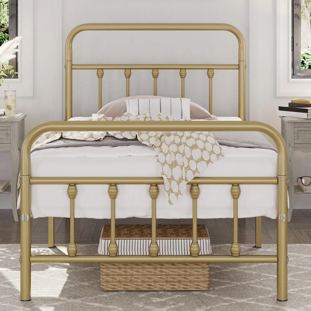 Classic Metal Platform Bed Frame