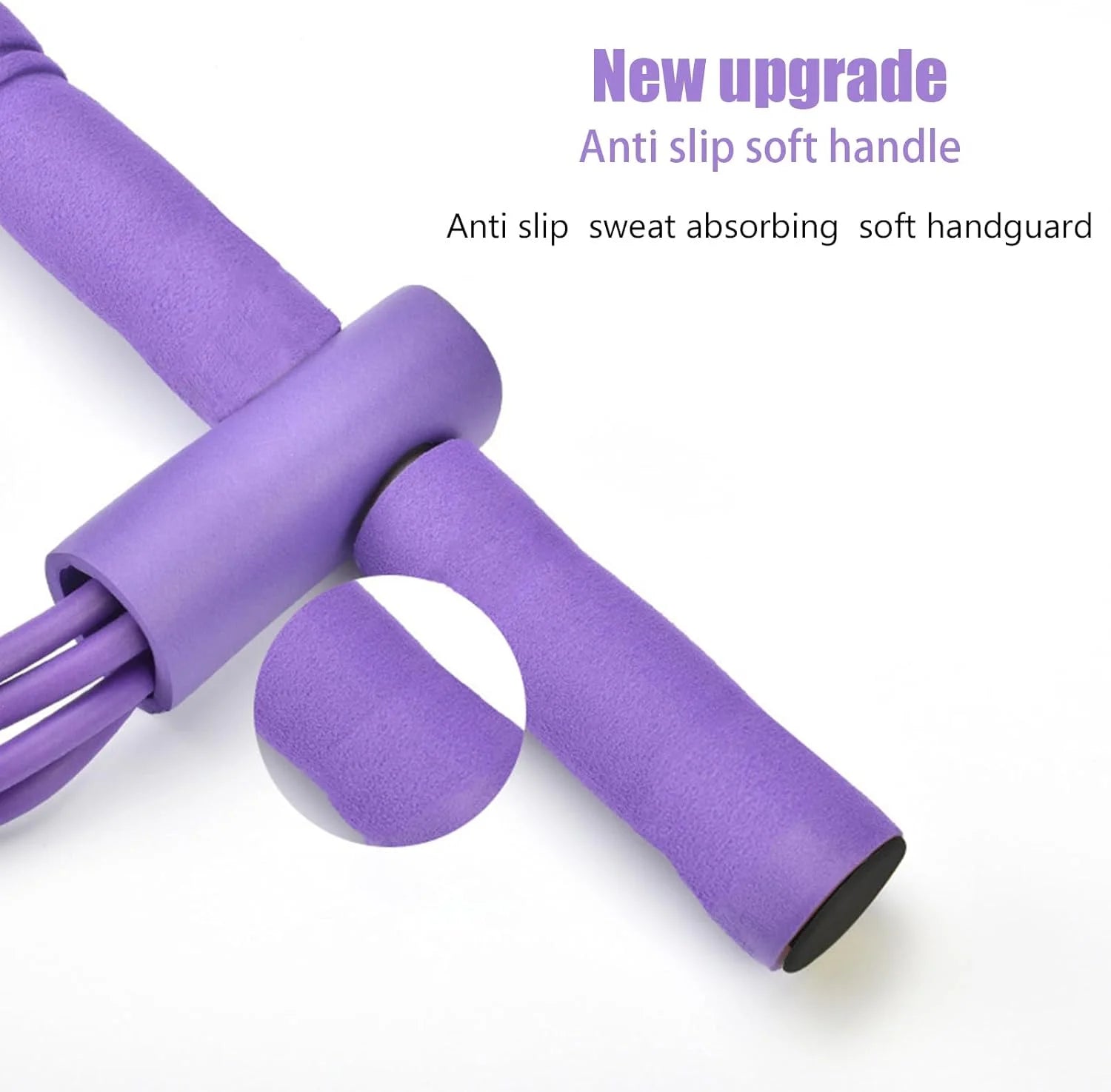 Abdominal Foot Pedal Puller Sit-Up Assist Device with 4 Tubes for Home Use, Portable Pilates and Yoga Training Equipment