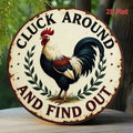 Rooster Metal Sign Vintage Farmhouse Wall Decor for Home