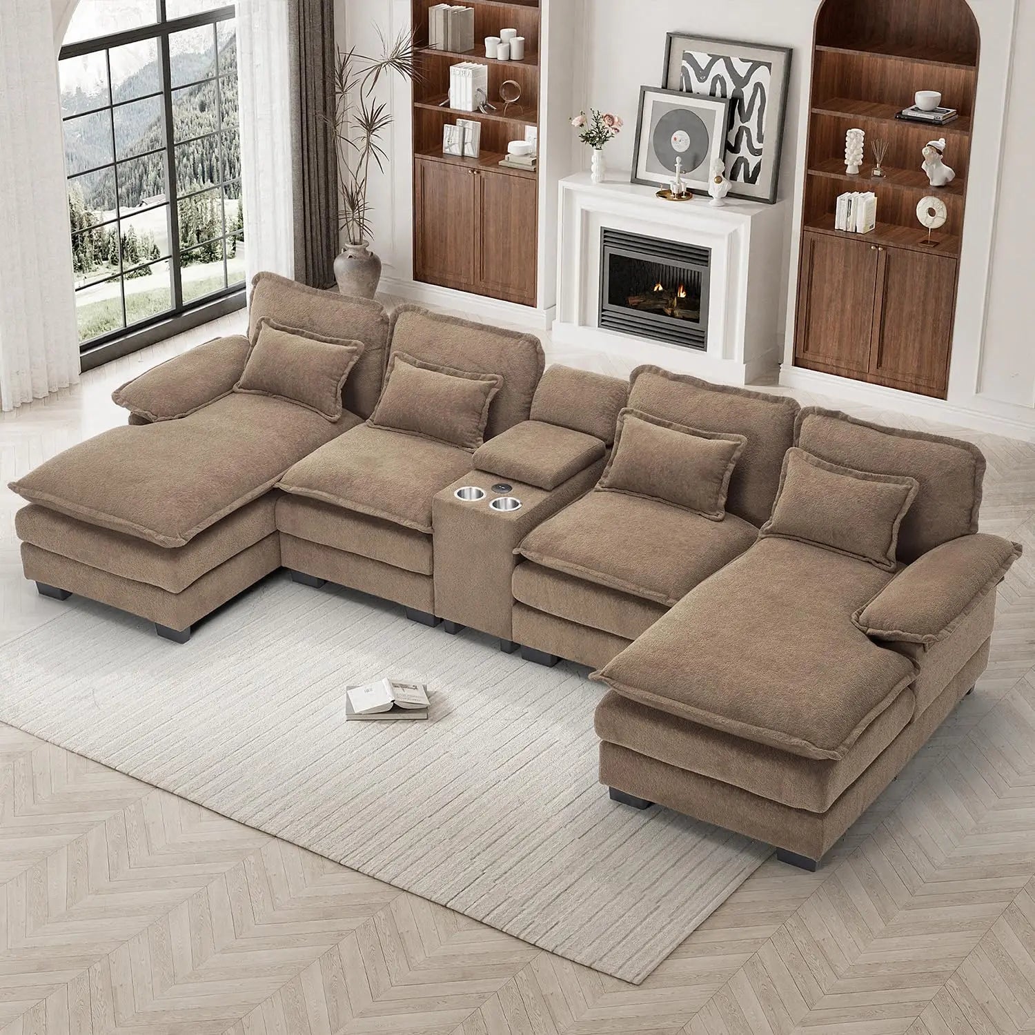 U Shaped Modular Sectional Sofa
