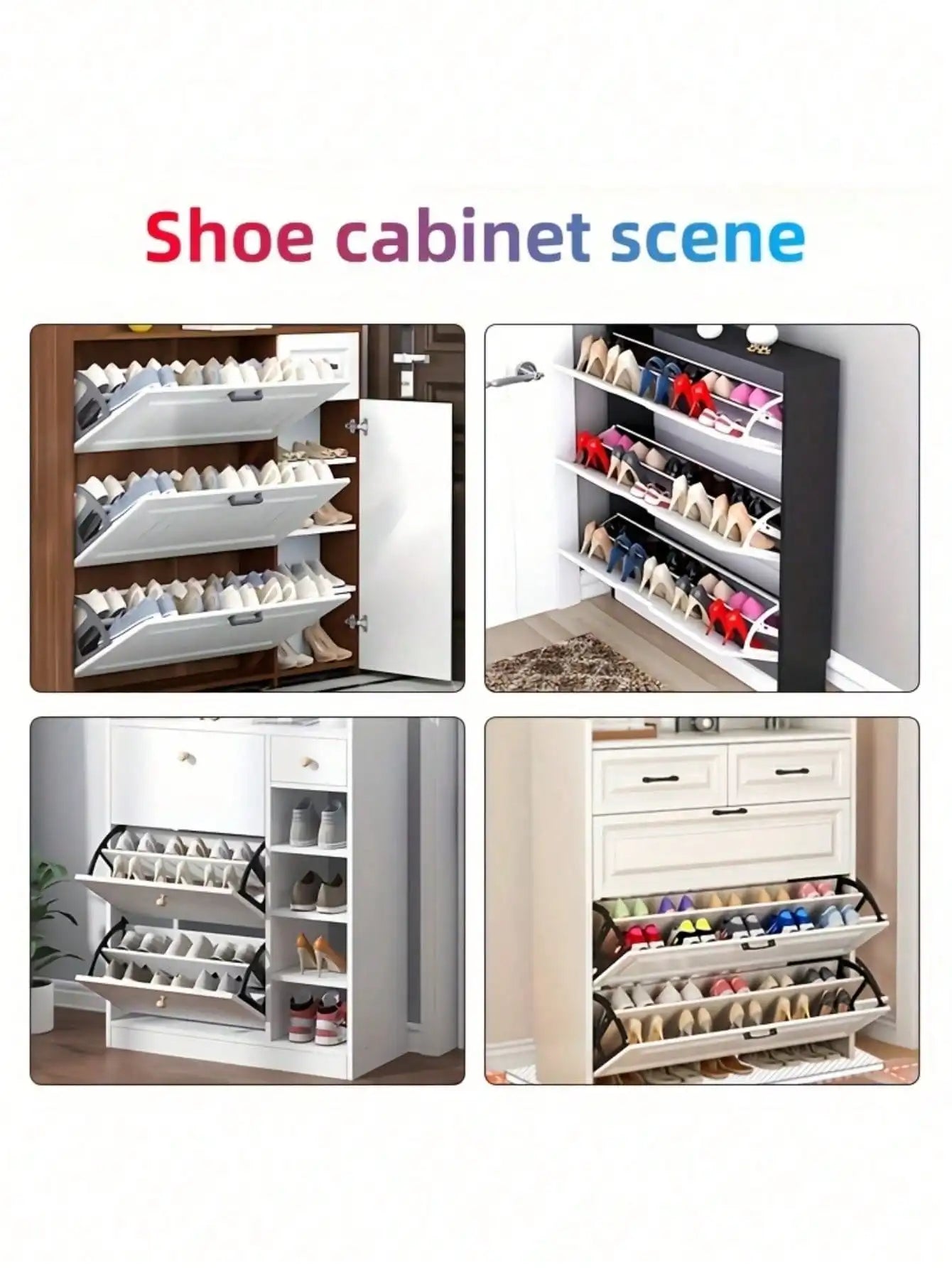 Double-Layer Rotating Shoe Cabinet