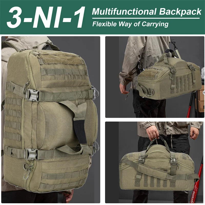 Large Duffel Hiking and Camping Travel Bags