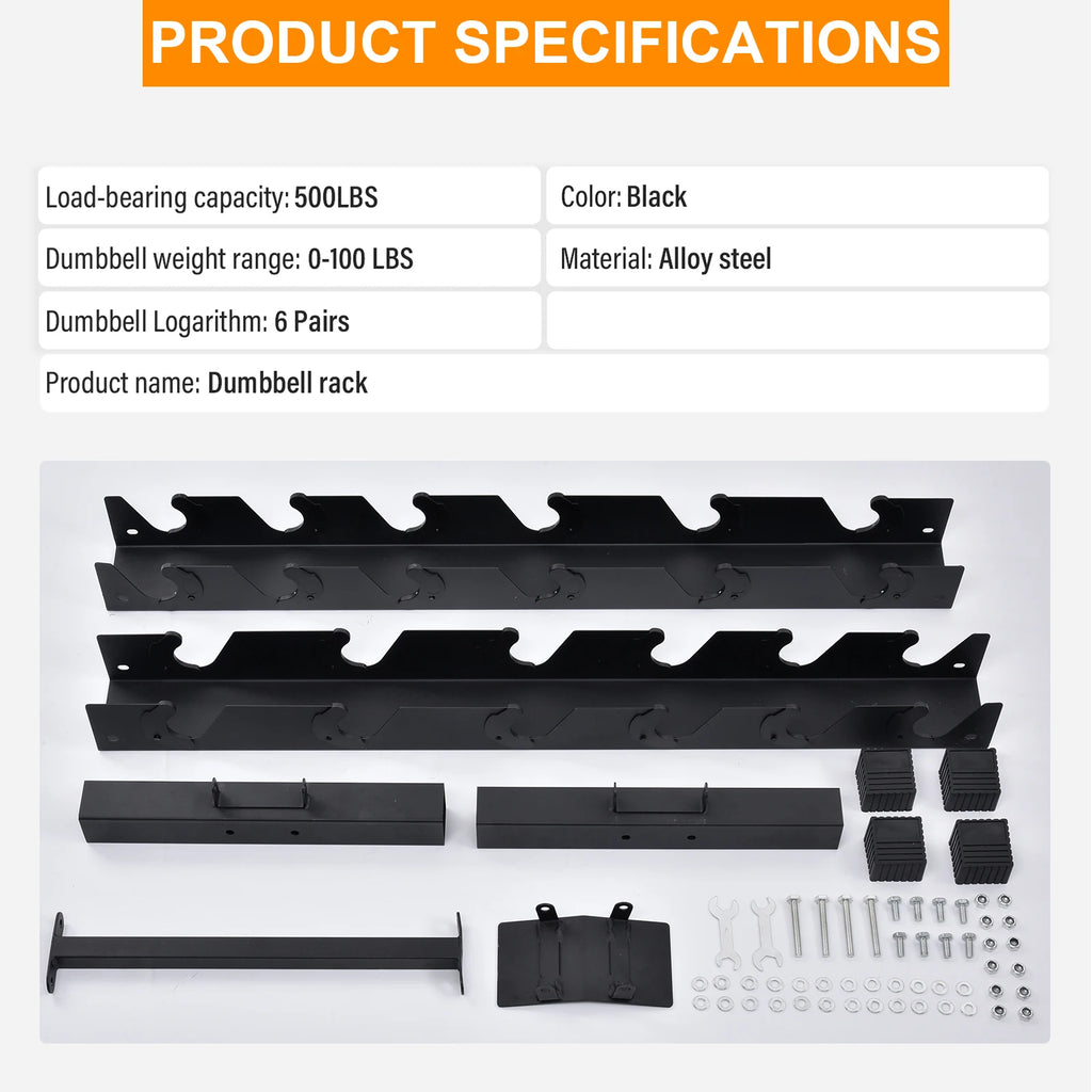Ye 1100LB Capacity Adjustable 3-Tier Dumbbell Rack for Home Gyms, 36-Inch Base Model Storage Stand