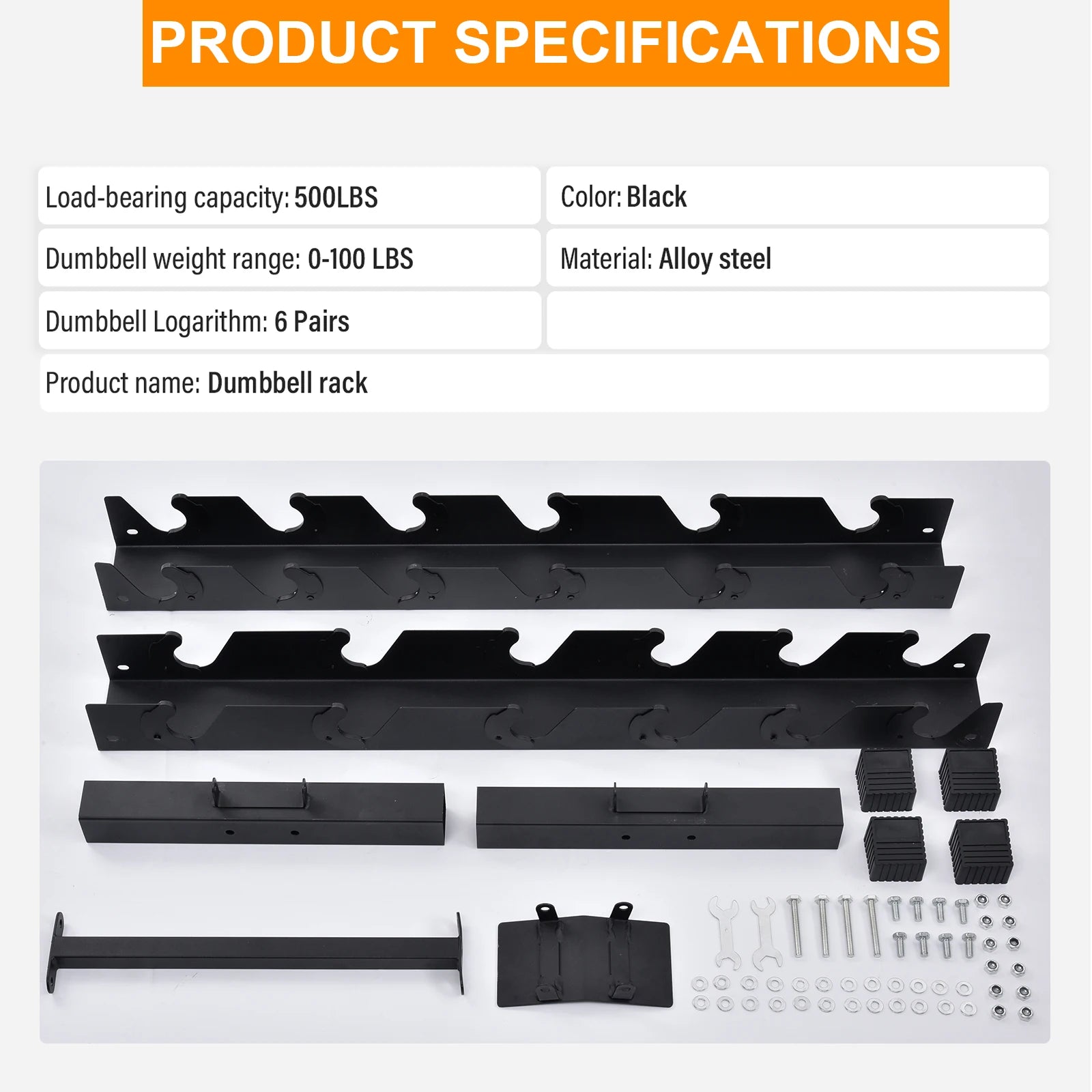 Ye 1100LB Capacity Adjustable 3-Tier Dumbbell Rack for Home Gyms, 36-Inch Base Model Storage Stand