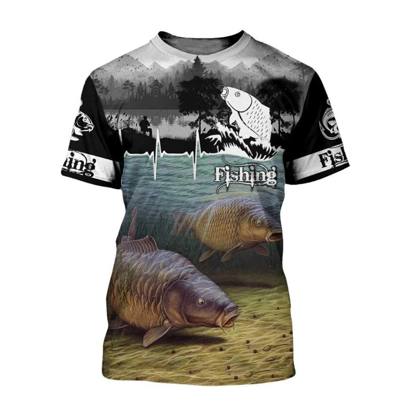 Fishing Themed Outdoor T-shirt