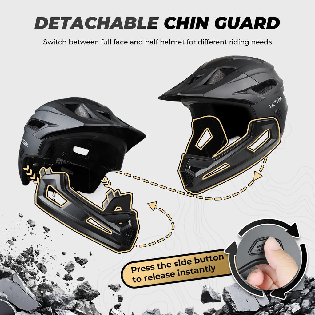 Adult Detachable Full-Face Helmet