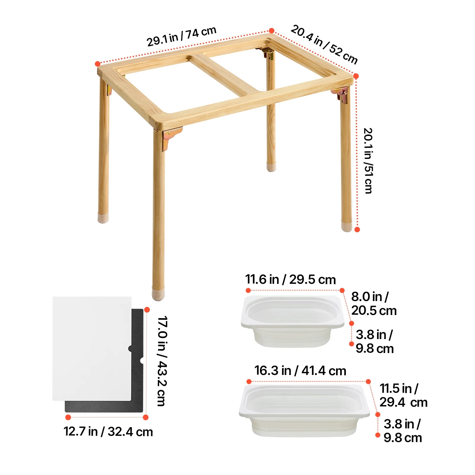 SucceBuy Sensory Table for Toddlers Kids Activity Table