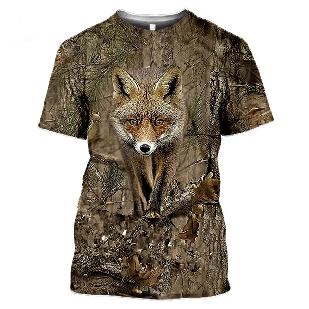 Camouflage hunting animals  T-shirt