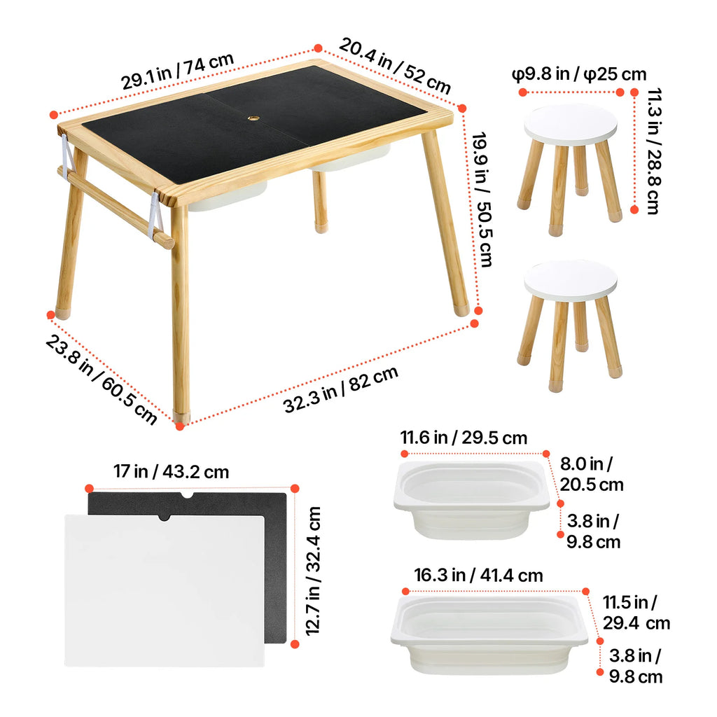 SucceBuy Sensory Table for Toddlers Kids Activity Table