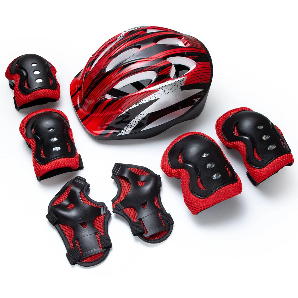 Kids helmet and Protective set