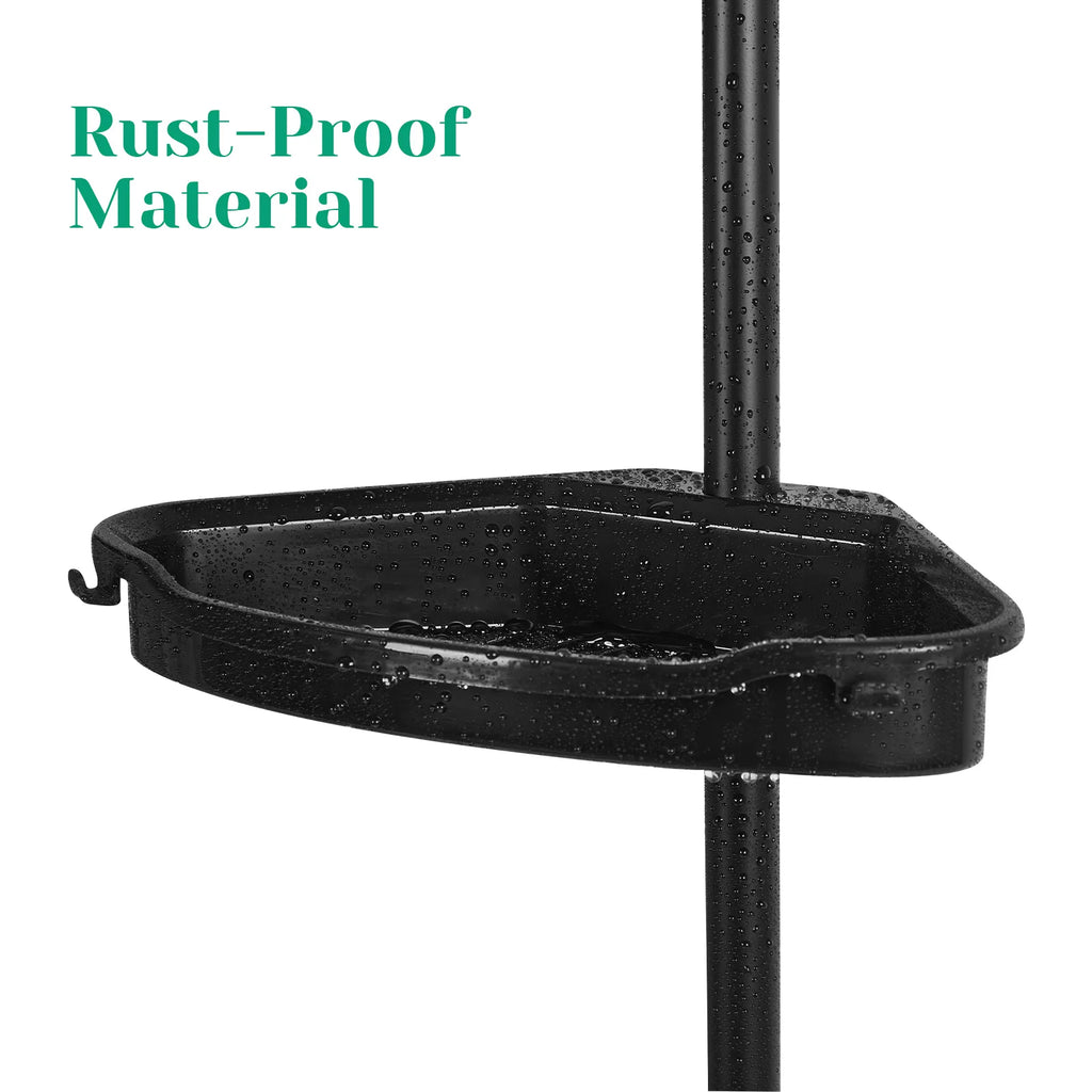 4-Tier Adjustable Corner Shelves Bathroom Storage Organizer