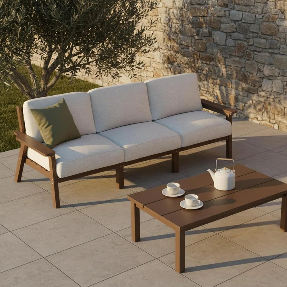 Outdoor Patio Furniture Set 3 Seats