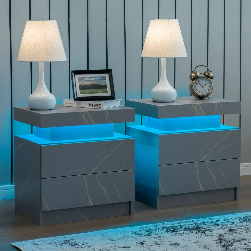 2 LED Nightstand