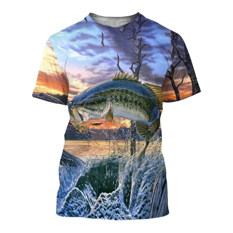 Fishing Themed Outdoor T-shirt