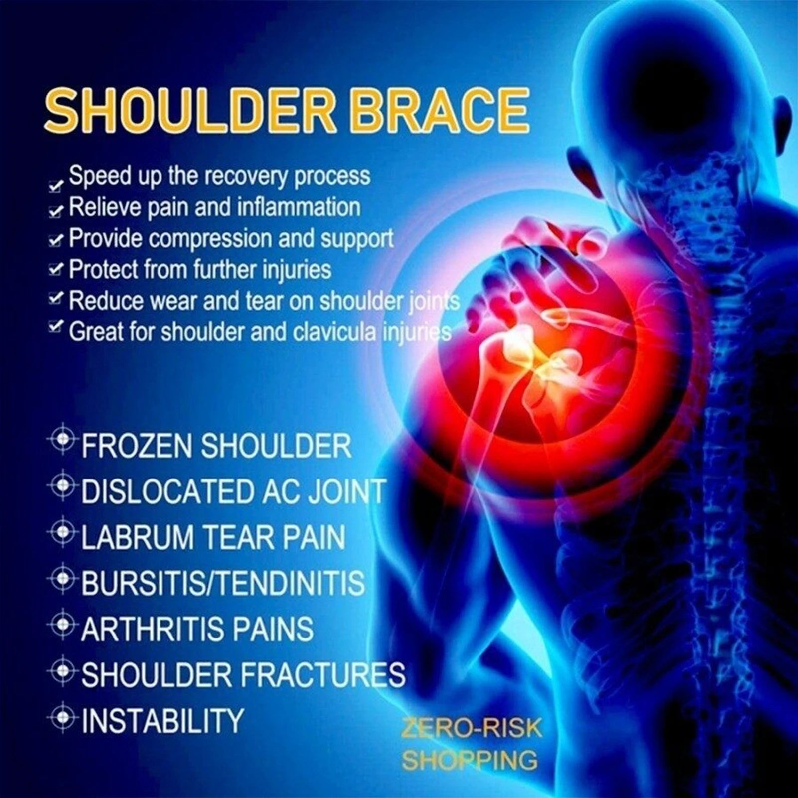 Self Heating Shoulder Strap Adjustable Thermal Shoulder Strap Relieve Cervical Fatigue Warming Shoulder Pad For Men And Women