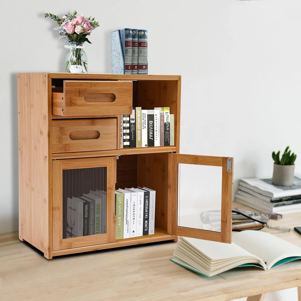 Bamboo Kitchen Pantry Cabinet