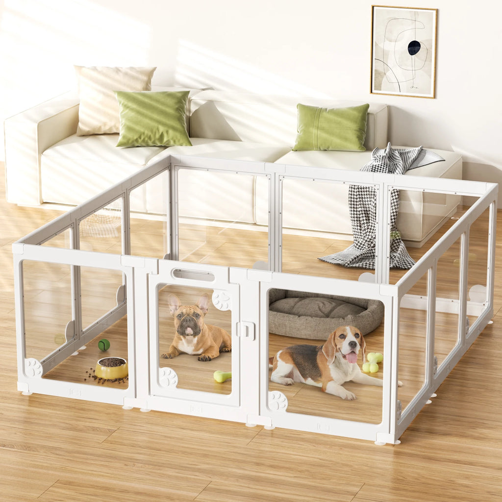 Clear Dog Play Pen