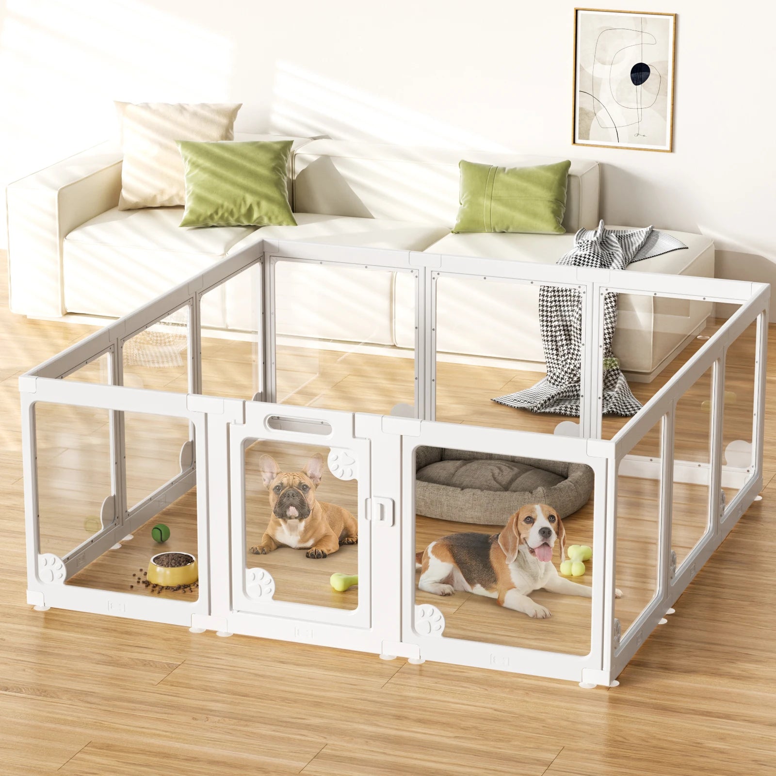 Clear Dog Play Pen