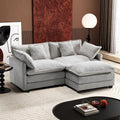 U-Shaped Modern Sofa with 2 Ottoman