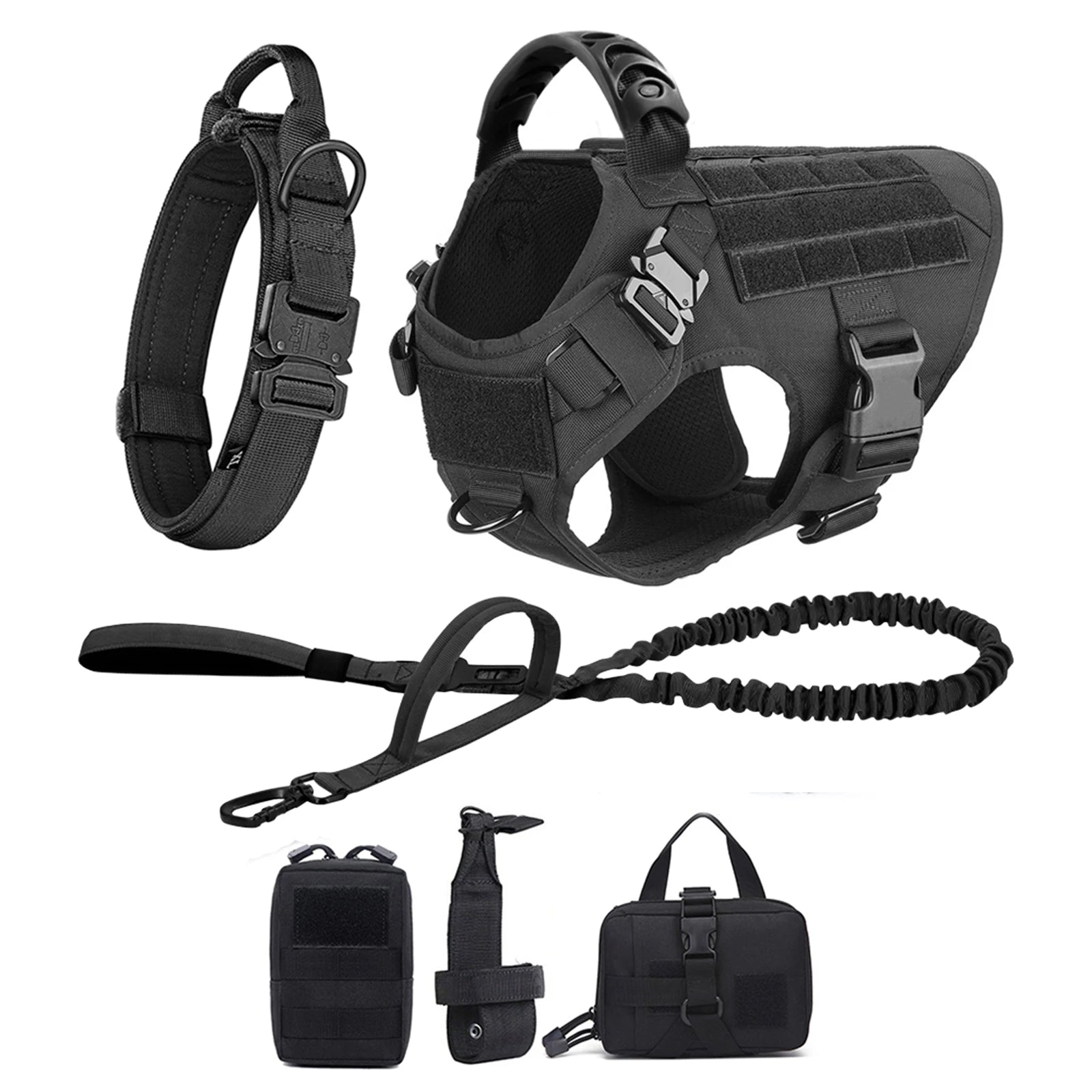 Leash, Harness And Collar For Medium Large Dogs