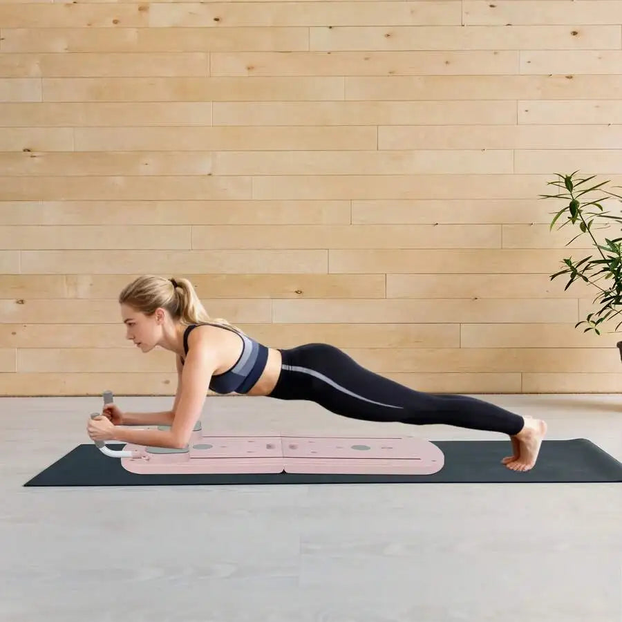 Professional Durable Quality Sliding Pilates Board and Pilates Reformer Set, Multi-Purpose Foldable Board for Home Exercise