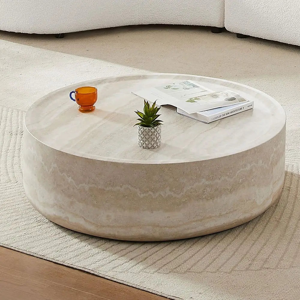 Fiberglass Center Circle Coffee Table